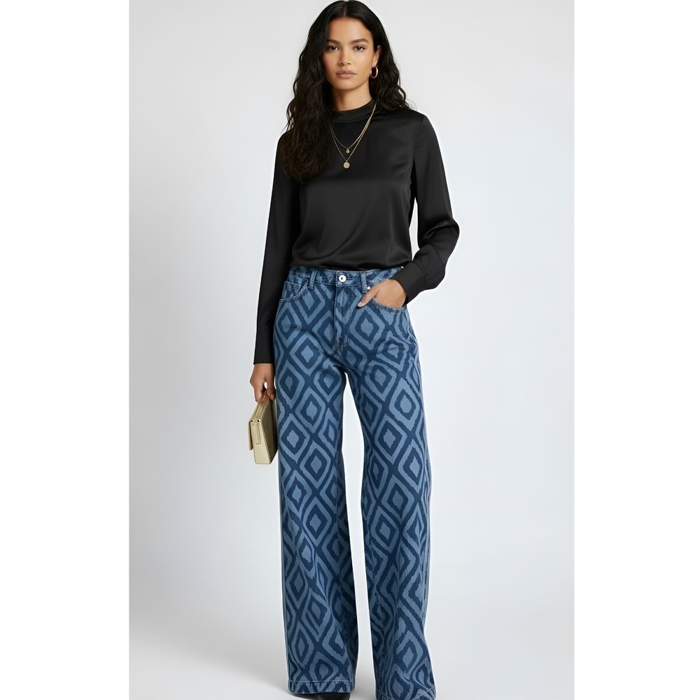 Adidas Women's Farm Denim TP Pants IW0794‎  Size 23" Rare XXS | Premium Cotton